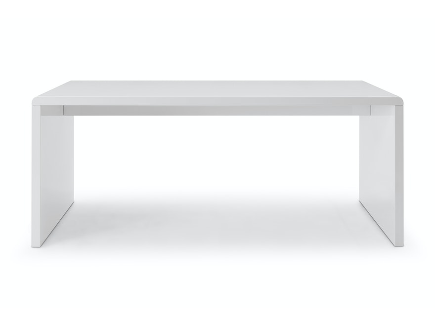 SalesFever® Schreibtisch 180x80 cm Weiß hochglanz lackiert Calvin 396902 - 2
