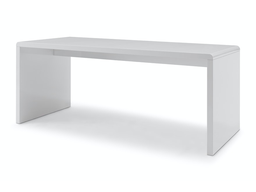 SalesFever® Schreibtisch 180x80 cm Weiß hochglanz lackiert Calvin 396902 - 1