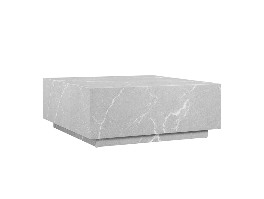 SalesFever® Couchtisch Grau 90x90 cm in Marmoroptik Jaxon 368053 - 2