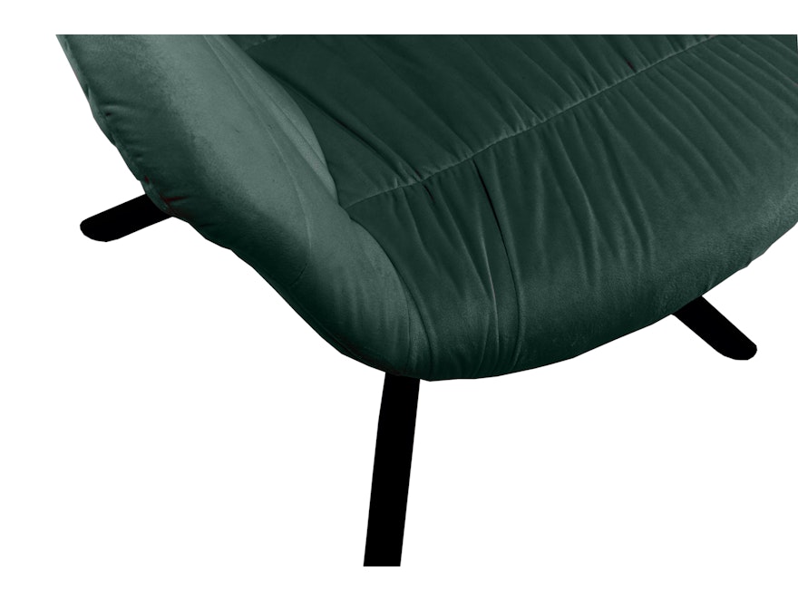 SalesFever® Armlehnstuhl 360° Drehfunktion mit Wabensteppung Samt Tannengrün Harvey 399187 - 7