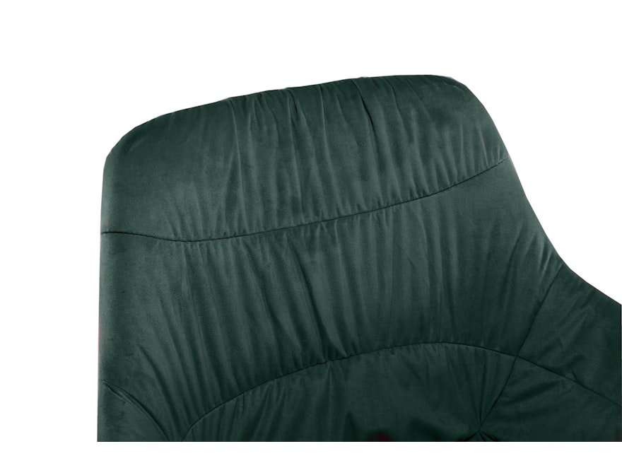 SalesFever® Armlehnstuhl 360° Drehfunktion mit Wabensteppung Samt Tannengrün Harvey 399187 - 9