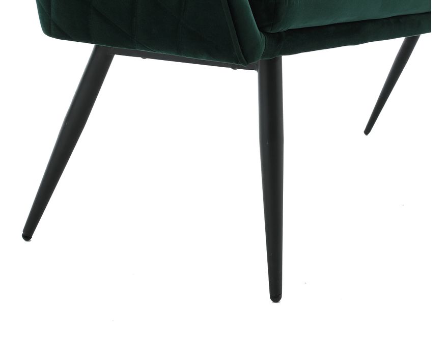 SalesFever® Sitzbank 160 cm Samt mit Armlehnen und Rückensteppung Tannengrün Finja 368701 - 7