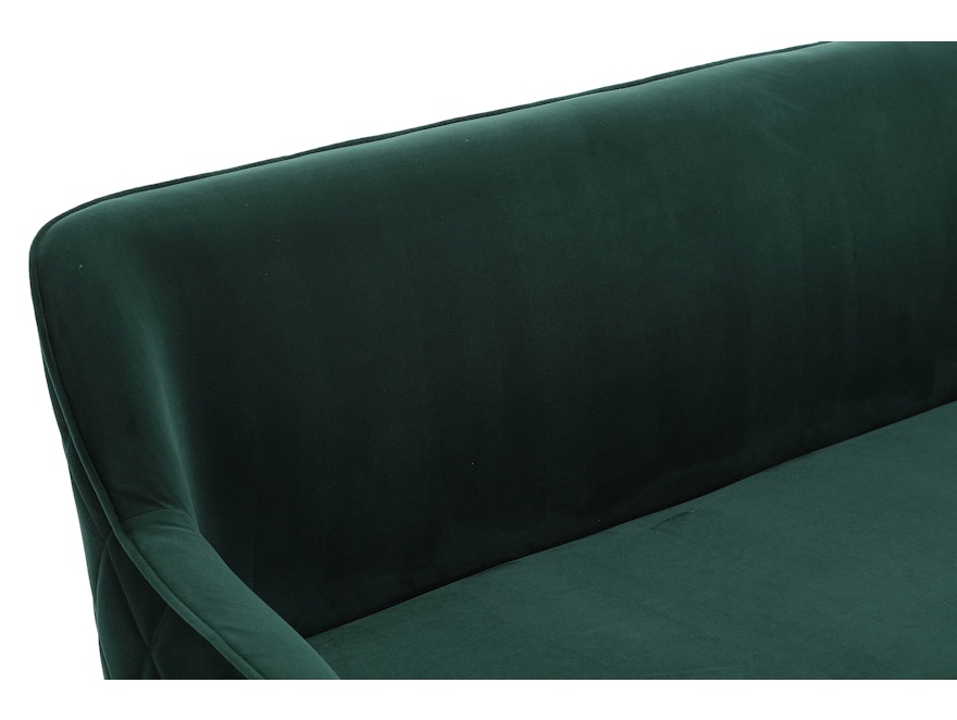 SalesFever® Sitzbank 160 cm Samt mit Armlehnen und Rückensteppung Tannengrün Finja 368701 - 10