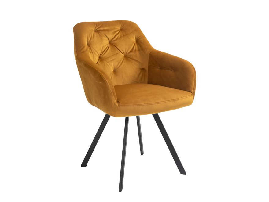 SalesFever® Essgruppe 5-tlg. 160x90 cm Nussbaum Senfgelb Layne- Fiona 371244 - 3