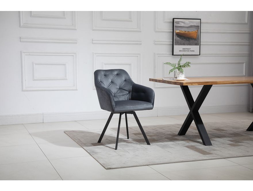 SalesFever® Essgruppe 5-tlg. 160x90 cm Nussbaum Grau Layne- Fiona 371237 - 17