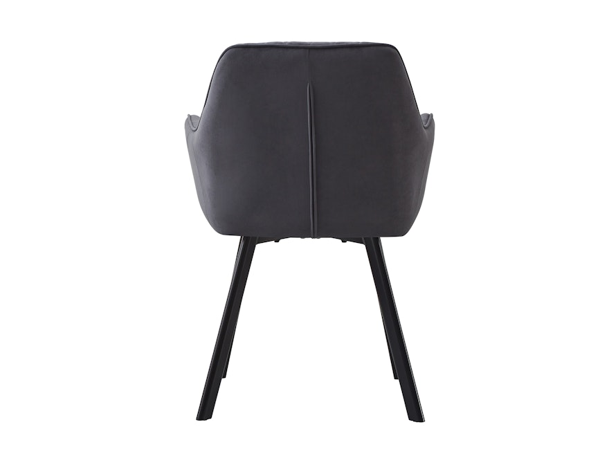 SalesFever® Essgruppe 5-tlg. 160x90 cm Tisch Natur/Weiß + 4x Stuhl Grau Wilson-Cristobal 369630 - 6