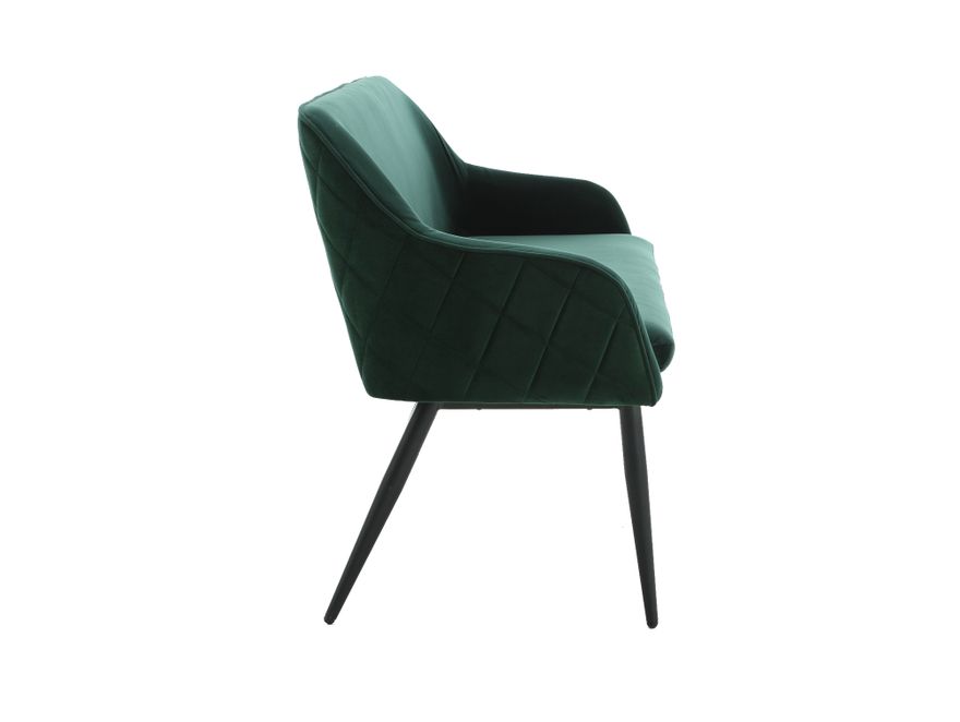 SalesFever® Essgruppe 6-tlg. 200x100 cm Akazie Stühle/Bank Samt Grün Saira-Freja-Finja 368220 - 8