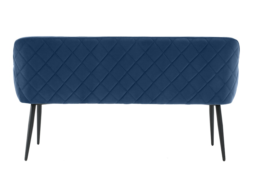 SalesFever® Essgruppe 6-tlg. 240x110 cm Akazie Stühle/Bank Samt Blau Saira-Freja-Finja 368213 - 11