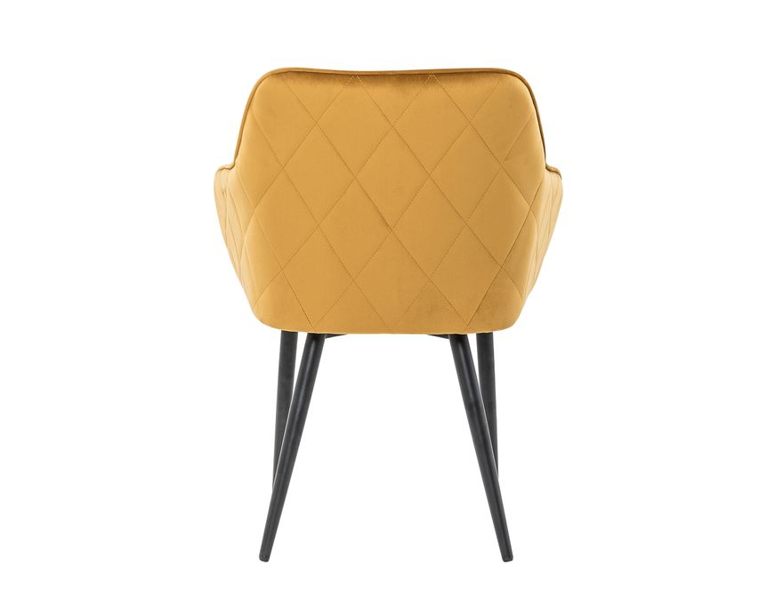 SalesFever® Essgruppe 6-tlg. 240x110 cm Akazie Stühle/Bank Samt Gelb Saira-Freja-Finja 368275 - 7