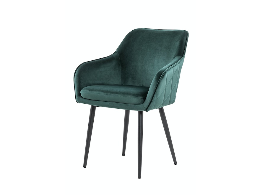 SalesFever® Essgruppe 6-tlg. 240x110 cm Akazie Stühle/Bank Samt Grün Saira-Freja-Finja 368244 - 2