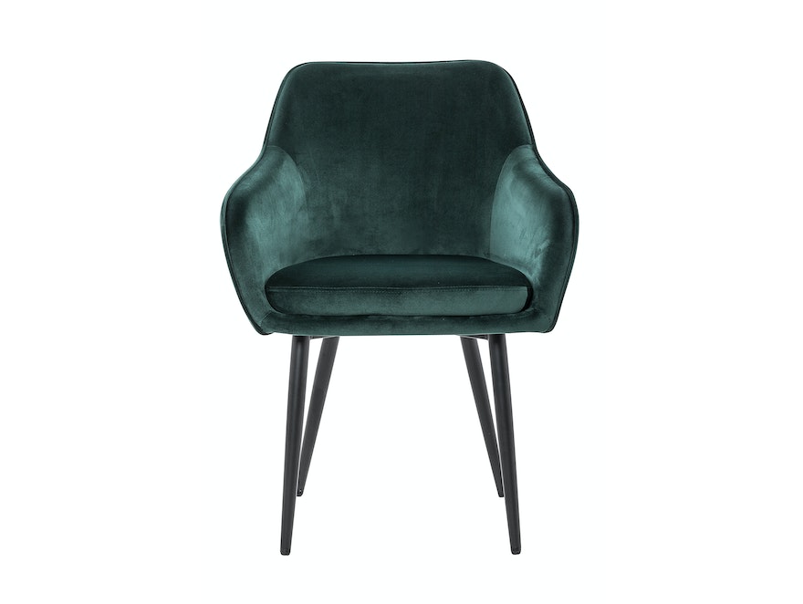 SalesFever® Essgruppe 6-tlg. 240x110 cm Akazie Stühle/Bank Samt Grün Saira-Freja-Finja 368244 - 3