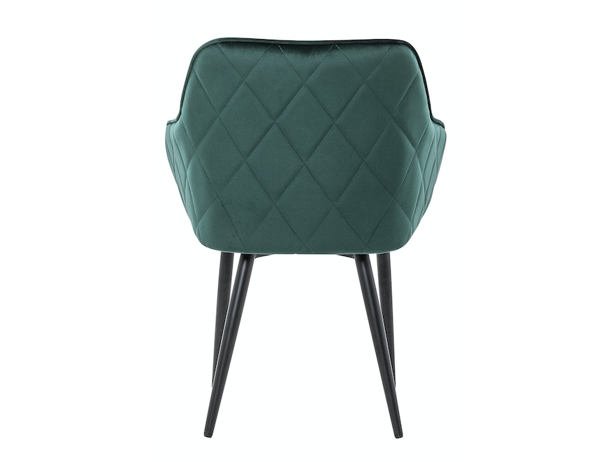 SalesFever® Essgruppe 6-tlg. 240x110 cm Akazie Stühle/Bank Samt Grün Saira-Freja-Finja 368244 - 4