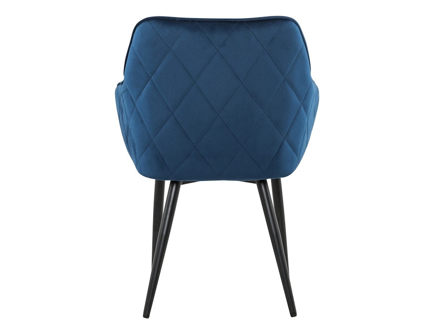 SalesFever® Essgruppe 6-tlg. 220x110 cm Akazie Stühle/Bank Samt Blau Saira-Freja-Finja 368206 - 4