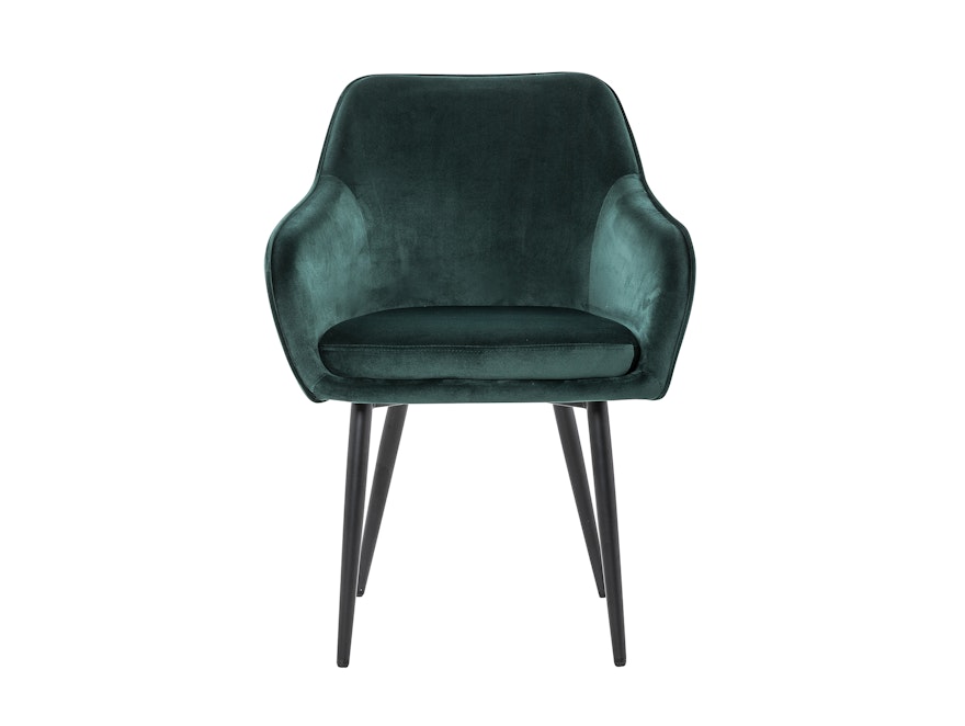 SalesFever® Essgruppe 6-tlg. 220x110 cm Akazie Stühle/Bank Samt Grün Saira-Freja-Finja 368237 - 2