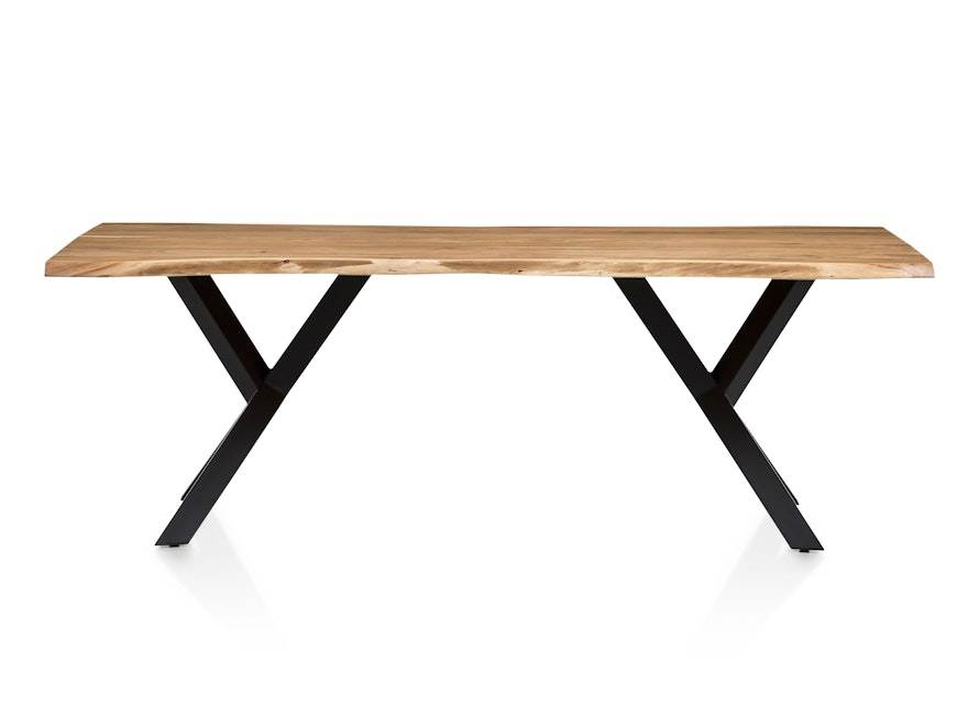 SalesFever® Essgruppe 6-tlg. 220x110 cm Akazie Stühle/Bank Samt Grün Saira-Freja-Finja 368237 - 16