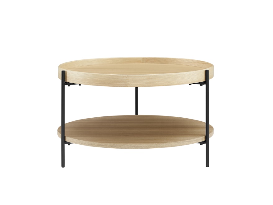 SalesFever® Couchtisch rund Ø 69 cm Arlo Eiche 367544 - 1