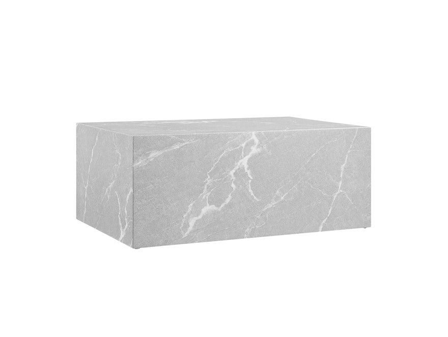 SalesFever® Couchtisch rechteckig 90x60 cm Grau Marmoroptik Aston  368039 - 1