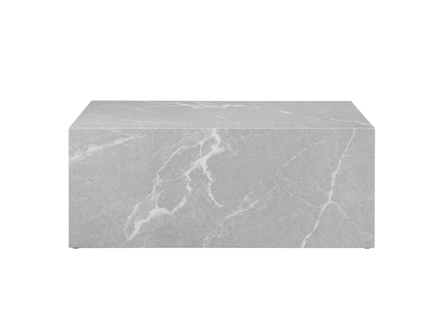 SalesFever® Couchtisch rechteckig 90x60 cm Grau Marmoroptik Aston  368039 - 2