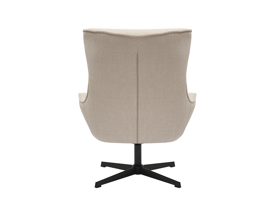SalesFever® Sessel mit Drehfunktion aus Strukturstoff Candida Beige 367858 - 5