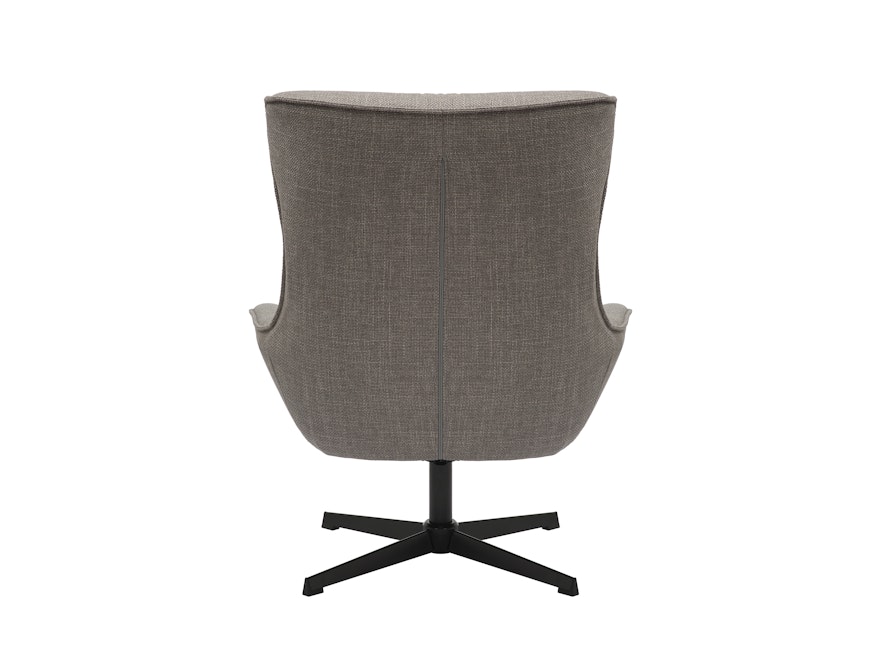 SalesFever® Sessel mit Drehfunktion aus Strukturstoff Candida Taupe 367865 - 5