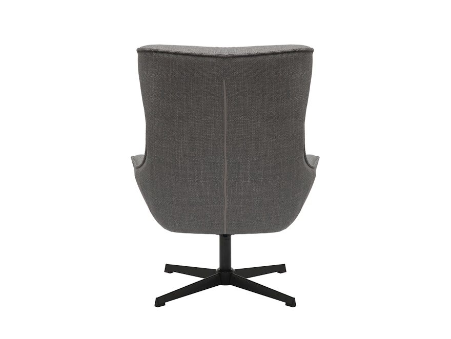 SalesFever® Sessel mit Drehfunktion aus Strukturstoff Candida Grau 367872 - 5