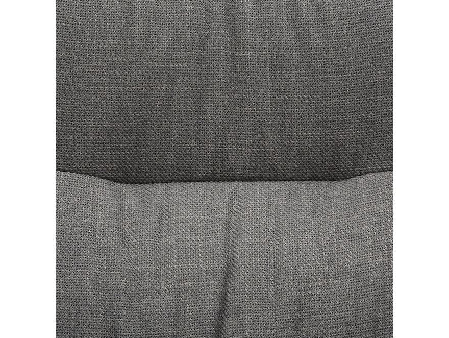 SalesFever® Sessel mit Drehfunktion aus Strukturstoff Candida Grau 367872 - 8