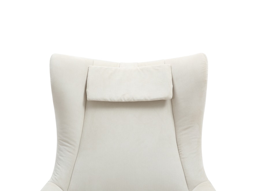SalesFever® Sessel und Hocker mit Drehfunktion in Cordoptik Beige Daphne 367827 - 8