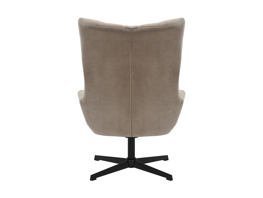 SalesFever® Sessel und Hocker mit Drehfunktion in Cordoptik Braun Daphne 367834 - 6