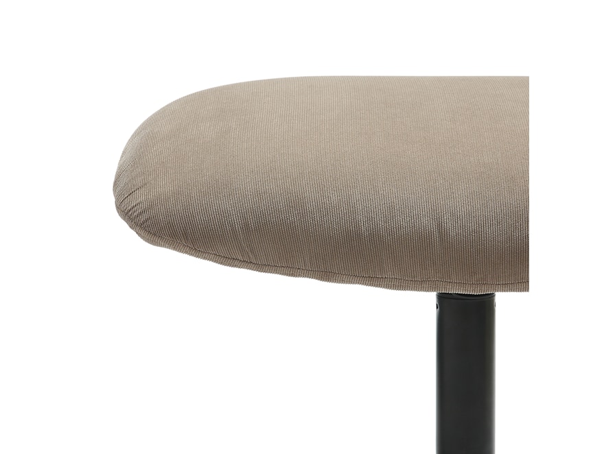 SalesFever® Sessel und Hocker mit Drehfunktion in Cordoptik Braun Daphne 367834 - 10