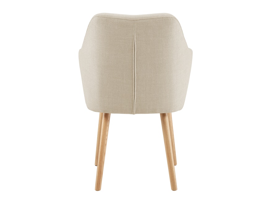 SalesFever® Armlehnstuhl mit Bezug aus Strukturstoff Beige Darla 367674 - 6