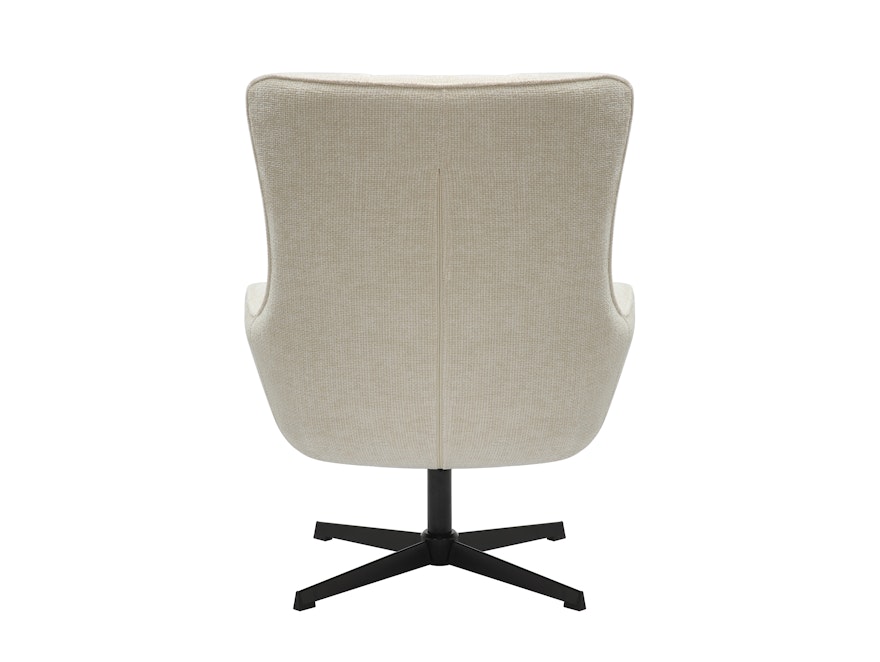 SalesFever® Sessel mit Drehfunktion aus Chenillestoff Beige Evangeline 367766 - 6
