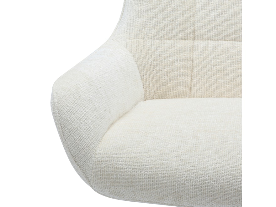SalesFever® Sessel mit Drehfunktion aus Chenillestoff Beige Evangeline 367766 - 7