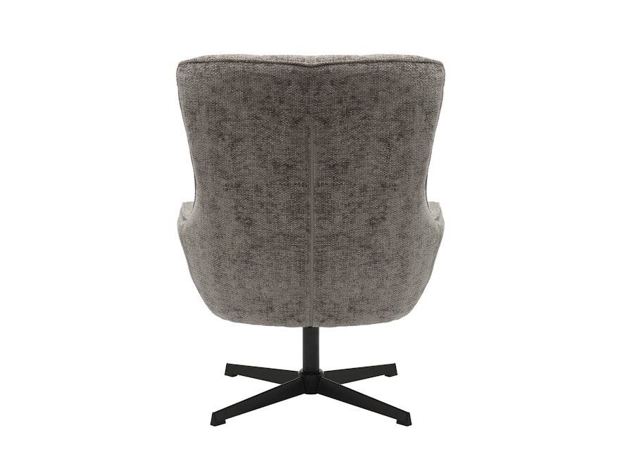 SalesFever® Sessel mit Drehfunktion aus Chenillestoff Dunkelgrau Evangeline 367773 - 6