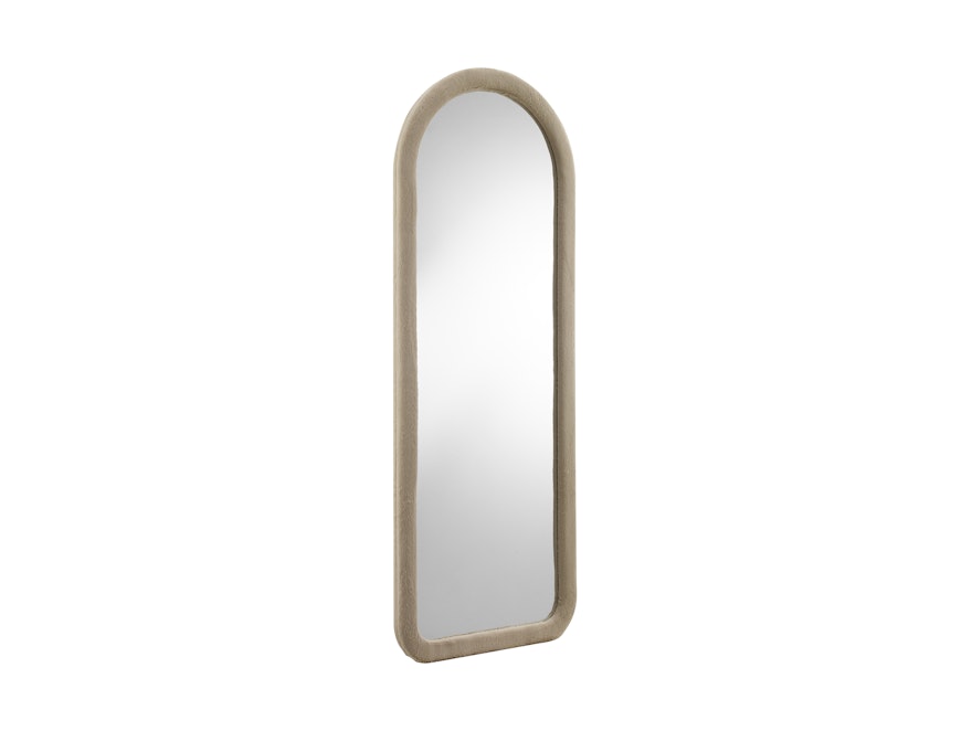 SalesFever® Spiegel mit Rahmen aus Kunstfell 60x160 cm Champagner Gentry 367247 - 1