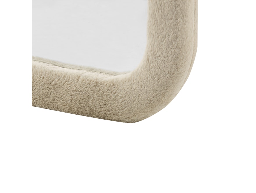 SalesFever® Spiegel mit Rahmen aus Kunstfell 60x160 cm Champagner Gentry 367247 - 5