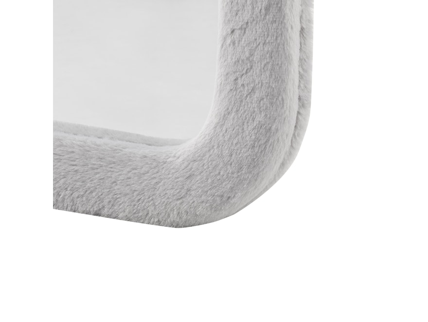 SalesFever® Spiegel mit Rahmen aus Kunstfell 60x160 cm Hellgrau Gentry 367254 - 5