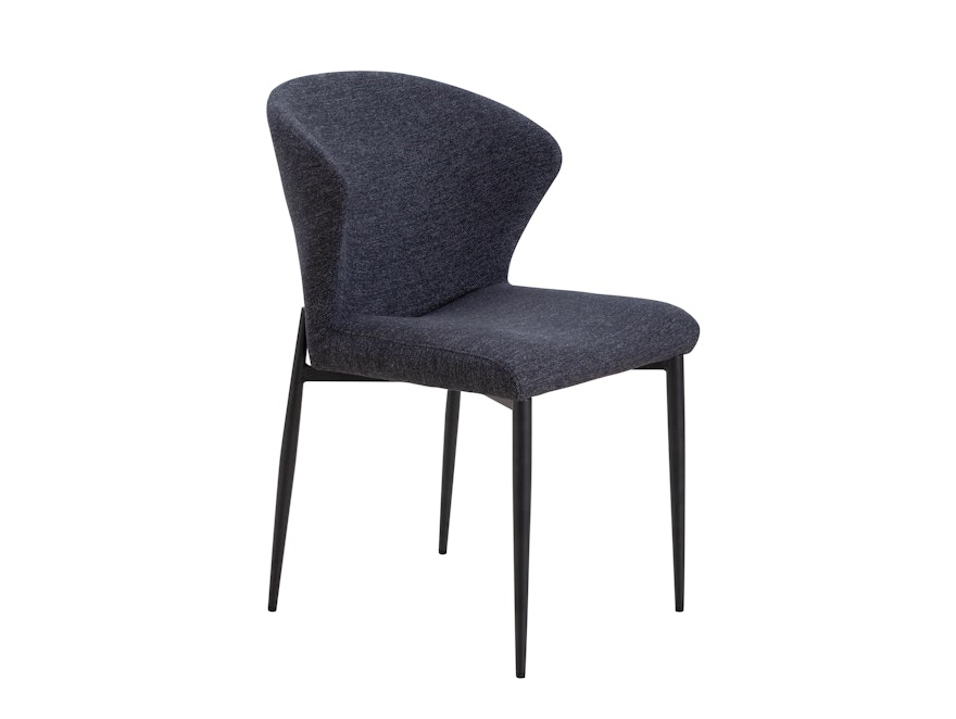 SalesFever® Esszimmerstuhl 2er Set mit Strukturstoff in Baumwolloptik Anthrazit Hygge 369005 - 3