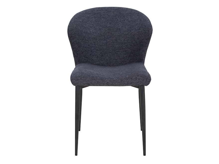 SalesFever® Esszimmerstuhl 2er Set mit Strukturstoff in Baumwolloptik Anthrazit Hygge 369005 - 2