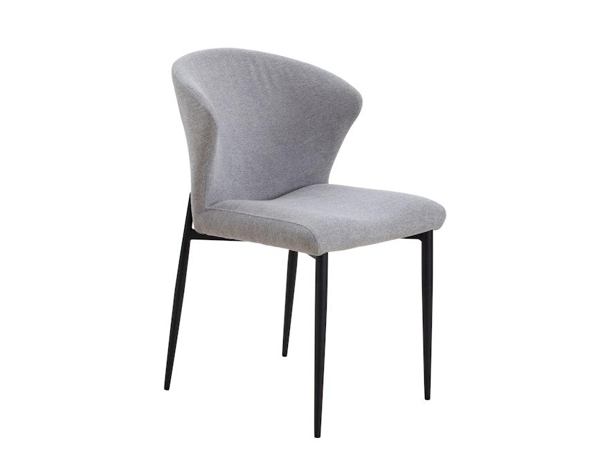 SalesFever® Esszimmerstuhl 2er Set mit Strukturstoff in Baumwolloptik Grau Hygge 369012 - 3