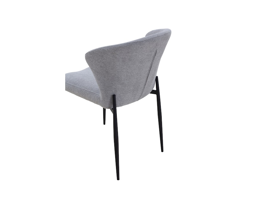 SalesFever® Esszimmerstuhl 2er Set mit Strukturstoff in Baumwolloptik Grau Hygge 369012 - 4