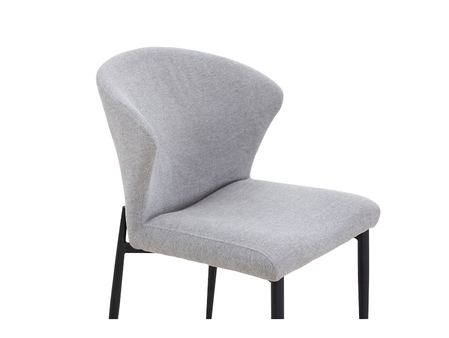 SalesFever® Esszimmerstuhl 2er Set mit Strukturstoff in Baumwolloptik Grau Hygge 369012 - 5