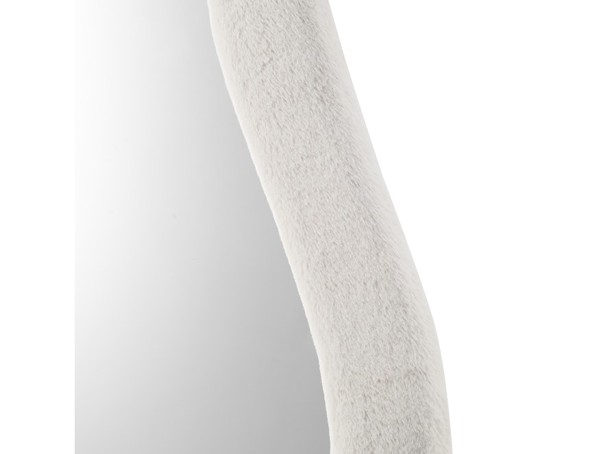 SalesFever® Spiegel mit Rahmen aus Kunstfell 60x160 cm Beige Scepter 367209 - 5
