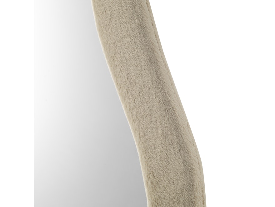 SalesFever® Spiegel mit Rahmen aus Kunstfell 60x160 cm Champagner Scepter 367216 - 5