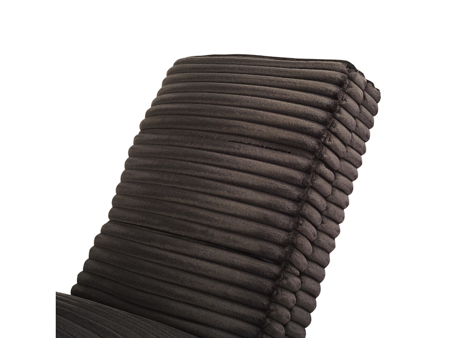 SalesFever® Designer Chaiselongue aus Plüsch-Cord Schwarz Sento 367643 - 5
