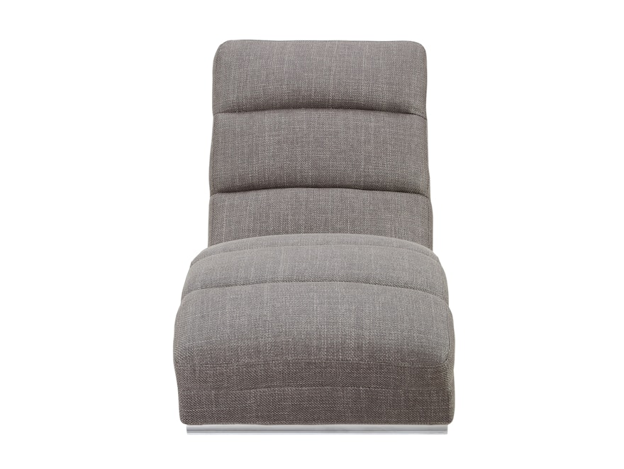 SalesFever® Designer Chaiselongue aus Strukturstoff Grau Sento 367650 - 3