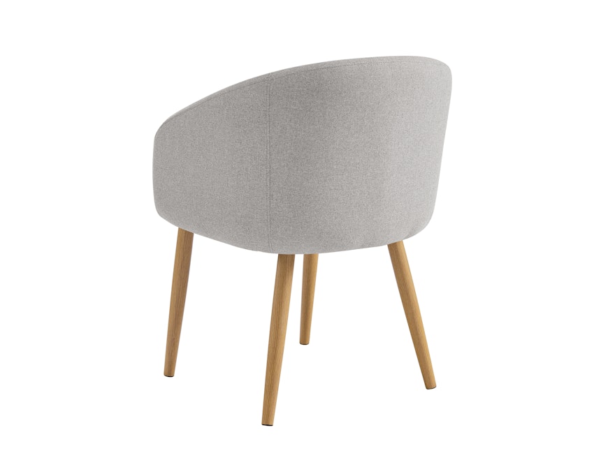 SalesFever® Armlehnstuhl 2er Set Strukturstoff Taupe Tuva 367490 - 4