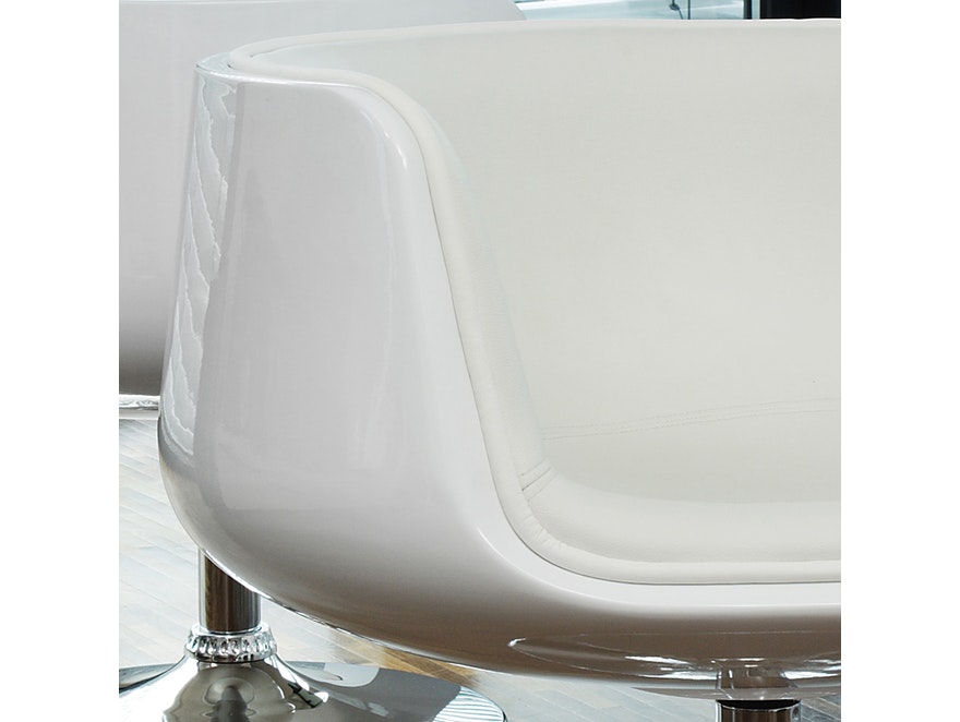 SalesFever® Essgruppe weiß Luke mit 4 Stühlen Studio 54 6970 - 4