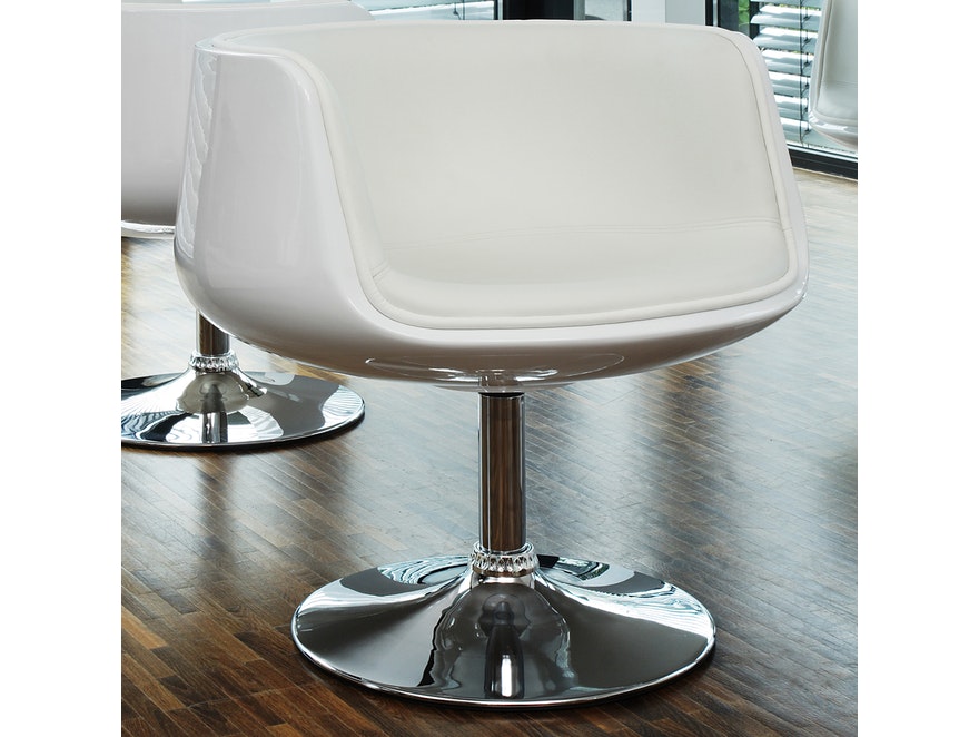 SalesFever® Essgruppe weiß Luke mit 4 Stühlen Studio 54 6970 - 3