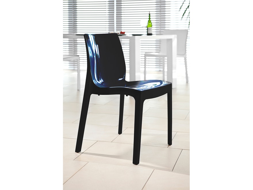 SalesFever® Designer schwarz Stuhl Sari aus Kunststoff 391204 - 3