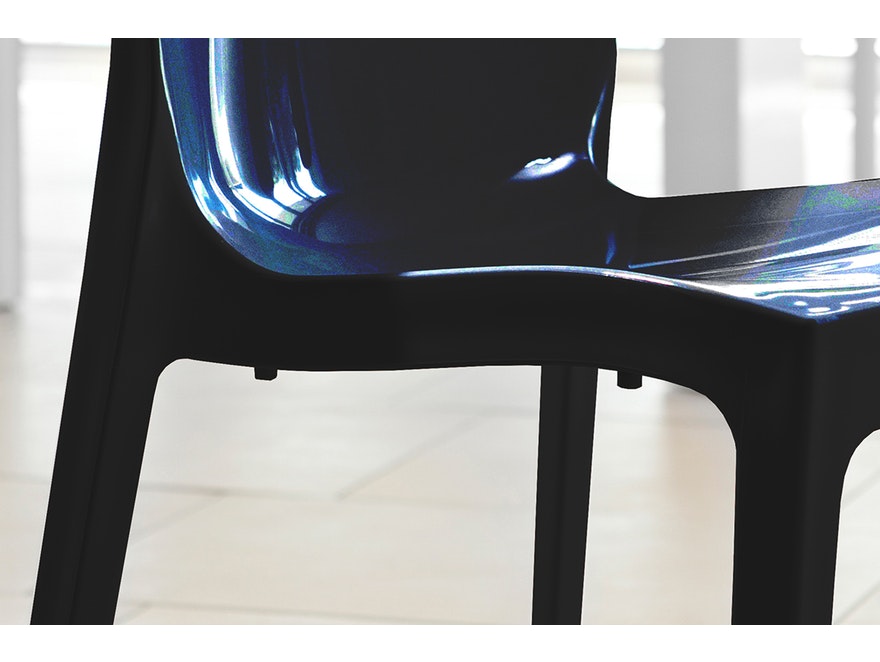 SalesFever® Designer schwarz Stuhl Sari aus Kunststoff 391204 - 5